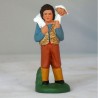 Santon Le Berger et L'Agneau 7cm