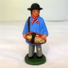 Santon Le Joueur de Vièle 7cm