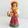 Santon Femme aux fleurs 4 / 5 cm