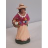 Santon La Femme aux Fleurs 8 / 9 cm