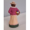 Santon La Femme aux Fleurs 8 / 9 cm