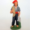 Santon Le Pécheur debout 7cm
