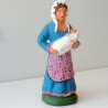 Santon la Femme à l'enfant 8 / 9 cm